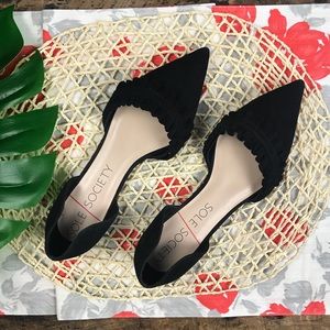Sole Society Rosalind Ruffle d'Orsay Flat